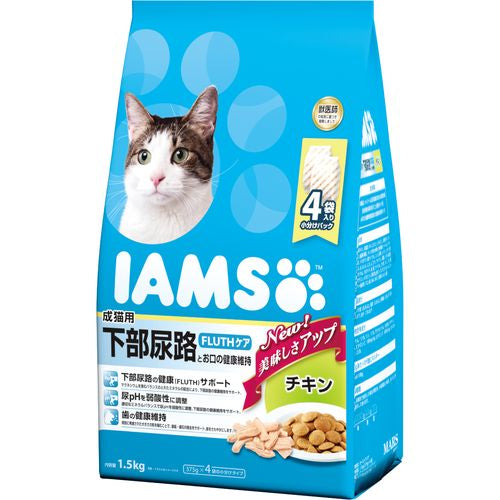 アイムス 猫 成猫用 下部尿路とお口の健康維持 チキン 1.5kg